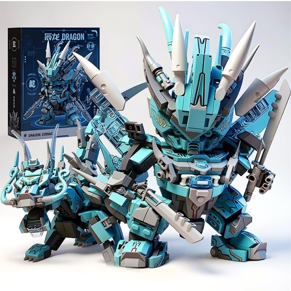 Building Blocks Transforming Dragon Set New retails $34